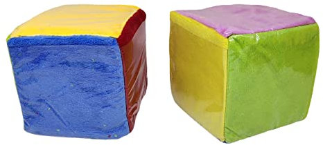 Oshhni 2 Pezzi Dadi da Gioco Standard Grandi Poliedrici - Apprendimento Con Tasche Trasparenti a 6 Sfaccettato per Bambino Insegnamento