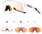KAPVOE Photochromatische Selbsttönend Fahrradbrille TR90 Rahmen für Herren Damen Klar Sportsonnenbrille Sport Radfahren MTB Radbrille Fahren Sportbrille Baseball Laufen Rot klar 12
