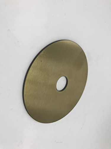 1xEdelstahl poliert Ronde Ankerplatte Flansch Boden Phosten Loch Geländer Treppe Eisen 85 mm 15 mm 2 mm Messing poliert