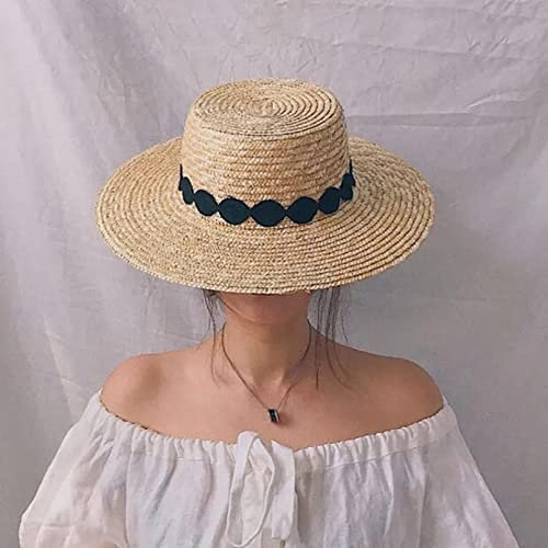 Chapeau de Paille de Luxe Femme et Enfants Chapeau de Soleil Mode Abeille Soleil Chapeau d’été Fille Dames Chapeau de Plage Plat fête Cadeaux pour Les Femmes et Les Hommes