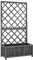 WIFESE Jardinera con Enrejado Exterior de Jardín Madera de Abeto Negro 70x30x135cm Arriate de Balcón Gran Capacidad Cultivar Plantas Enredaderas Flores Maceta de Patio Terraza Fácil de Instalar