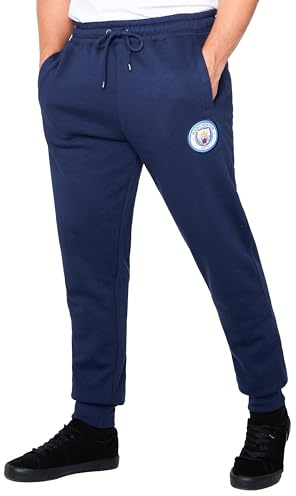 Manchester City F.C. Jogging Homme avec 2 Poches et Chevilles à Revers - Cadeaux pour Hommes
