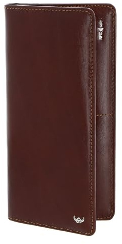 Golden Head Leder Ausweisetui Colorado RFID Protect Brieftasche mit RV 4042 Tabacco braun
