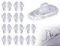 KAPSING 10 Paare Nasenpads brille Silikon Brillen Reparatur Set, Brillen Nasenpads, Rutschfeste Brillenpads Transparent, Brillenreparatur zubehör