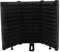 Bouclier D'Isolation de Microphone, Bouclier de Micro Pliable avec Triple Isolation Phonique, Filtre de Réflexion pour Studio D'enregistrement, Podcasts, Chant
