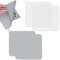 SLTAXAR 4 Stück Bodenablauf Abdeckung Quadrat Bodenablauf Matte 20cm Wannenstopper Silikon Bodenablaufmatte anti-geruchs-Abflussstopfen Universal Geruchswaschbecken Abdeckung für Küche Bad und Wäsche