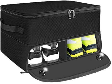 Xistuoz Golf Trunk Organizer and Travel Bag, Car Storage for Golf Accessories, Men's Golf Gear, Locker & Shoe Organizer, Ideal for Golf Enthusiasts and