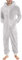 KONG JIMFAN Thermo Unterwäsche Set Pullover Herren Winter Warm Ski Langlauf Herren Schlafanzughose Lang Herren Unterwäsche Lang Fussball Winter Baumwoll-Strumpfhose(1-Light Gray,M)