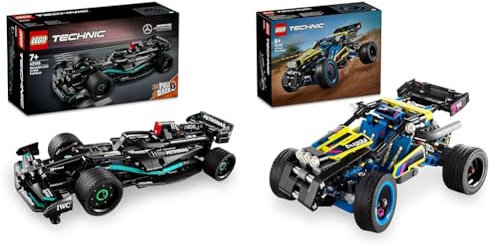 LEGO Technic Mercedes-AMG F1 W14 E Performance Pull-Back, Modell-Rennwagen & Technic Offroad Rennbuggy, Auto-Spielzeug für Kinder, Bausatz zum Bauen eines Buggy-Rennautos