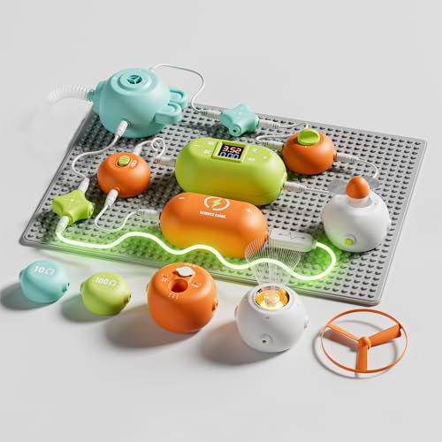 Module d'expérimentation scientifique du circuit physique, module de combinaison à faire soi-même pour puzzle pour enfants, kit d'exploration électronique, adapté aux plinthes électroniques couramment
