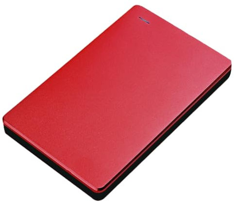 Junterone Disco duro externo móvil USB 3.0 de alto 1 TB de almacenamiento disco duro portátil para ordenador portátil PC de escritorio rojo