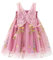 Miipat Vestito da Bambina Tulle Farfalla Bambino Ragazze Abitini Senza Maniche Ricamo Floreale Principessa Abiti Festa di Nozze Abito di Compleanno per Ragazza 90 18-24 Mesi
