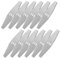 12 PCS Metall-Rasentrimmer-Klingen,Rasentrimmer Metall Klinge,Ersatzklinge Metall Klinge, Ersatzklingen Elektrische Rasentrimmer.