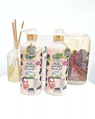 Veetgold Goat Milk Shower Gel - Veetgold Hydrating & Nourishing, Softens Skin, Gentle & Creamy Formula for All Skin Types (1PCS)