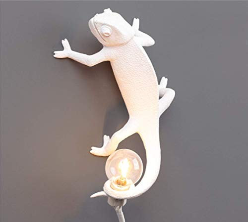 SSNCcNC B, Kreativ Chamäleon Wandleuchte Persönlichkeit Harz Kunst Wandleuchten Eleganter Moderne Wandlampe Schlafzimmer Wohnzimmer Hotel Flur Treppenhaus Wandbeleuchtung 1 x E12-Fassung