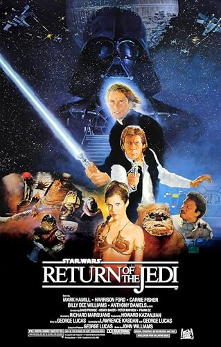 Love By Canvas Star Wars Filmposter Rückkehr der Jedi, 250 g/m², Glanzdruck, ungerahmt, A4