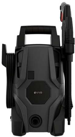 EVVO Idropulitrice ad alta pressione 1400 W, 105 bar, 426 l/h, pompa alluminio, raggio 8 metri. Modello HL1400