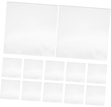 Milisten Pezzi borsa per in vinile copertine degli album buste esterne per in vinile borsa dei copertina del disco protezione per in vinile plastica bianca