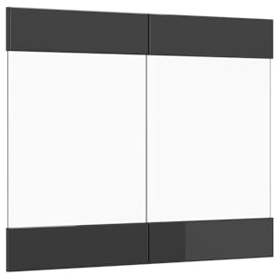 Vicco Küchenfront R-Line, Anthrazit Hochglanz, 79.2 x 59 cm | Möbelfront für den Hängeglasschrank, passend für R-Line Küchenschränke zur einfachen Montage