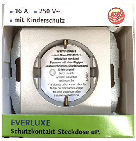 Steckd.m.Kinder cha Evert Luxe - Titan 16 A - 250 V - mit Kinderschutz