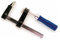 Toolland Schraubzwinge Bastler, Spannzwinge, Spanner, F-Zwinge, Klemme, Einhandzwinge für Holzbearbeitung, max. Öffnung 100 mm, 100 x 50 mm, 275 g, ergonomischer Griff, Stahl/Holz