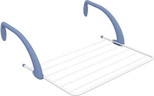 GIMI Brezza 60 | Stendibiancheria da balcone | Bracci super resistenti | Bracci regolabili| Facile da aprire e chiudere