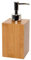 EVIDECO Ecobio Distributeur carré de Savon et de Lotion en Bambou Marron 100% 7,1 x 7,09 cm