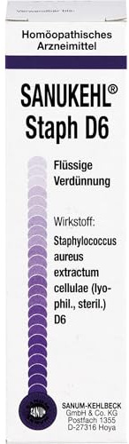 Sanukehl Staph D6 flüssige Verdünnung, 10 ml Lösung
