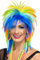 Smiffys 80er Regenbogenpunk Perücke, Mehrfarbig