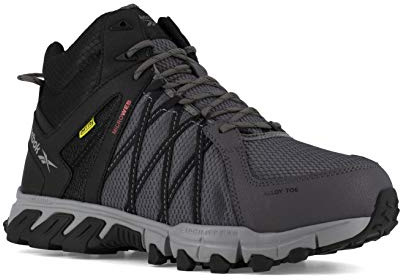 Reebok Work Trailgrip Work Hiker Alloy Toe Men's Boot, 12 2E US, Grey-Black