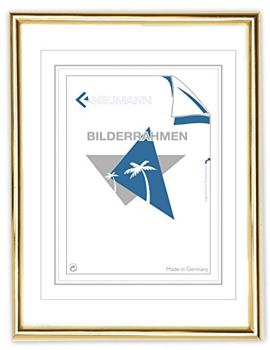 Neumann Bilderrahmen Cadre en plastique classique 30 x 45 cm Laiton brillant