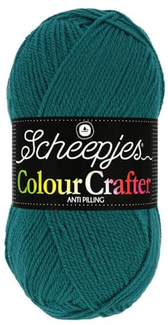 Scheepjes Colour Crafter 100g Yarn Ball | Acrylic DK Double Knit Wool | Soft & Anti-Pilling for Knitting, Crochet, Blankets & Amigurumi (1062 Dordrecht)