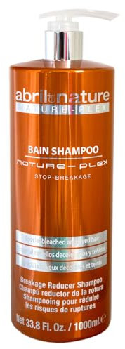 abril et nature - Nature Plex, STOP Haarbruch - Präventives, schützendes und reparierendes Shampoo - Für stark behandeltes oder geschädigtes Haar - Schutzbehandlung gegen Haarbruch - 1000 ml