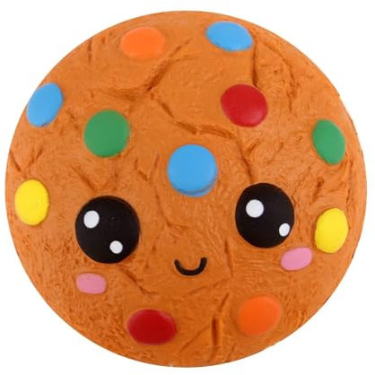 Anboor Squishies Chocolate Biscuit Kawaii Slow Steps Squeeze Toy Slow Rising Squishies Anti-Stress Toy for Kids Adults (11 * 11 * 5.5 cm, Sold as 1 Each