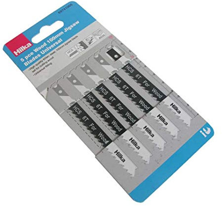 5 PCE Wood 100mm Jigsaw Blades Universal