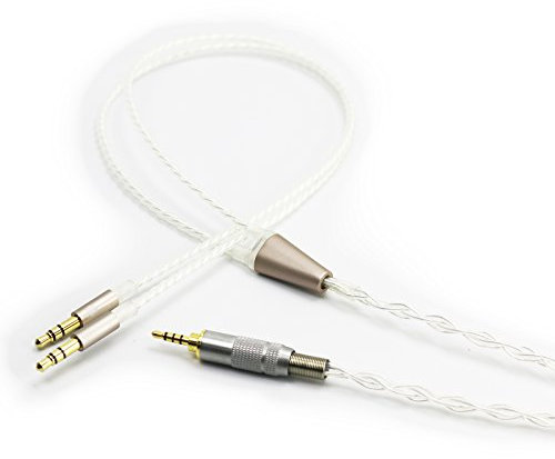 Ablet HiFi-Kabel mit 2,5-mm-Trs, symmetrischer Stecker auf 3,5-mm-Stecker, kompatibel mit Beyerdynamic T1 2. und T5p der zweiten Generation und kompatiblen Astell&Kern AK240 AK380 Onkyo DP-X1 FIIO