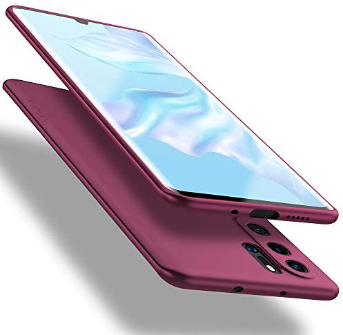 X-level für Huawei P30 Pro Hülle, [Guardian Serie] Soft Flex Silikon Premium TPU Echtes Telefongefühl Handyhülle Schutzhülle Kompatibel mit Huawei P30 Pro New Edition Case Cover - Weinrot