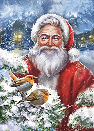 Diamond Painting Full Set, ABEUTY DIY 5D Diamant Painting Weihnachtsmann Schneefeld Diamant Malerei Malen nach Zahlen Kreuzstich