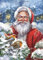 Diamond Painting Full Set, ABEUTY DIY 5D Diamant Painting Weihnachtsmann Schneefeld Diamant Malerei Malen nach Zahlen Kreuzstich