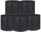 5X Pflanztasche Pflanzsack Pflanzbeutel mit Henkeln Vliesstoff Blumentopf in Schwarz Grau (25x25cm 12L, Schwarz)