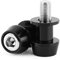 Bobina del brazo oscilante, diapositivas de bobina del brazo oscilante de la aleación de aluminio de la motocicleta soportan las bobinas del brazo oscilante(10MM-Negro)