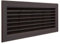 La Ventilazione P31R13M Griglia di Ventilazione rettangolare in Plastica marrone da incasso con rete antinsetti. Dimensioni 315x136 mm
