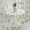 Delien Voile Schiebegardinen Landhausstil Pfingstrosen Blumenmuster Vorhang Flächenvorhänge Transparenter Gardine mit Kräuselband Wohnzimmer Fensterschals (1er-Pack, je H/B: 145/140 cm)