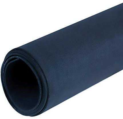 Moosgummi 90cm breit ab 0,5m 23 Farben Schaumgummi PE Schaumstoff Basteln Stoff, gerollter Versand, Farbe:dunkelblau