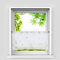 HeichkelL Glänzende Scheibengardine Silber Voile Moderne Kurzstores mit Tunnelzug Kleinfenster gardine Küche Schmetterling-Dekomuster Weiß HxB 30x90 cm