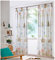 heimtexland ® Vorhang Kindergardine Skandi Leinen Optik Natur Bunt Deko Gardine Kinderzimmer Transparent Typ755 Bandschal HxB 225x135 cm