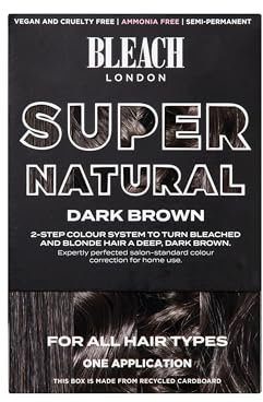 Bleach London BLEACH LONDON DARK BROWN SUPER NATURAL KIT – Semipermanentes Dunkelbraun-Farbkorrekturset