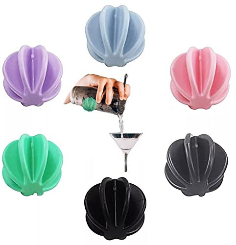 Haowul 6pcs Milkshake Protein Shaker Balls, Plastic Blending Mixing Ball Bottle Mixers, Colorful Whisk Shaker Balls for Protein Shaker Bottle (1.77inch)