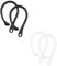 GLADFRESIT Ear Hooks for Airpods - 2 Pairs Universal Silicone Secure Earhooks, Anti-lost Sport Activities Headset (Black and White)