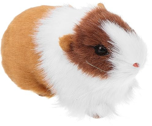 PRETYZOOM Kuscheltier Meerschweinchen Stofftier Plüschtier Puppe Realistische Hamsterfigur Pädagogisches Meerschweinchenmodell Partyzubehör Goodie-Bag-Füller Spielzeug